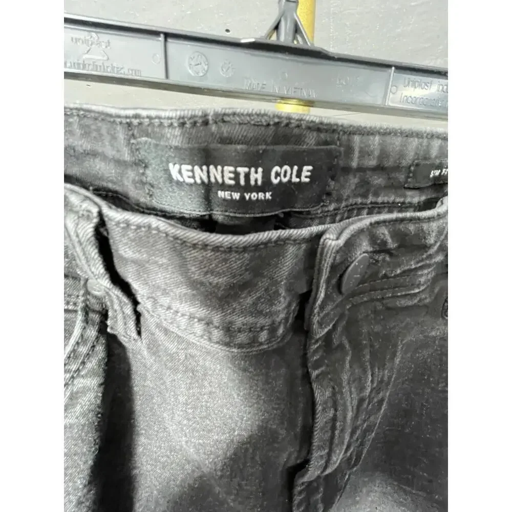 Kenneth Cole Slim Fit Men's Black Wash Jeans Size 36x32